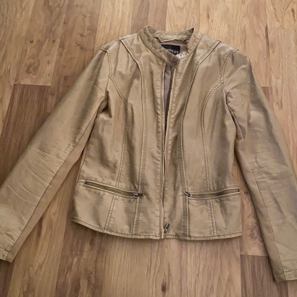 Faux leather jacket